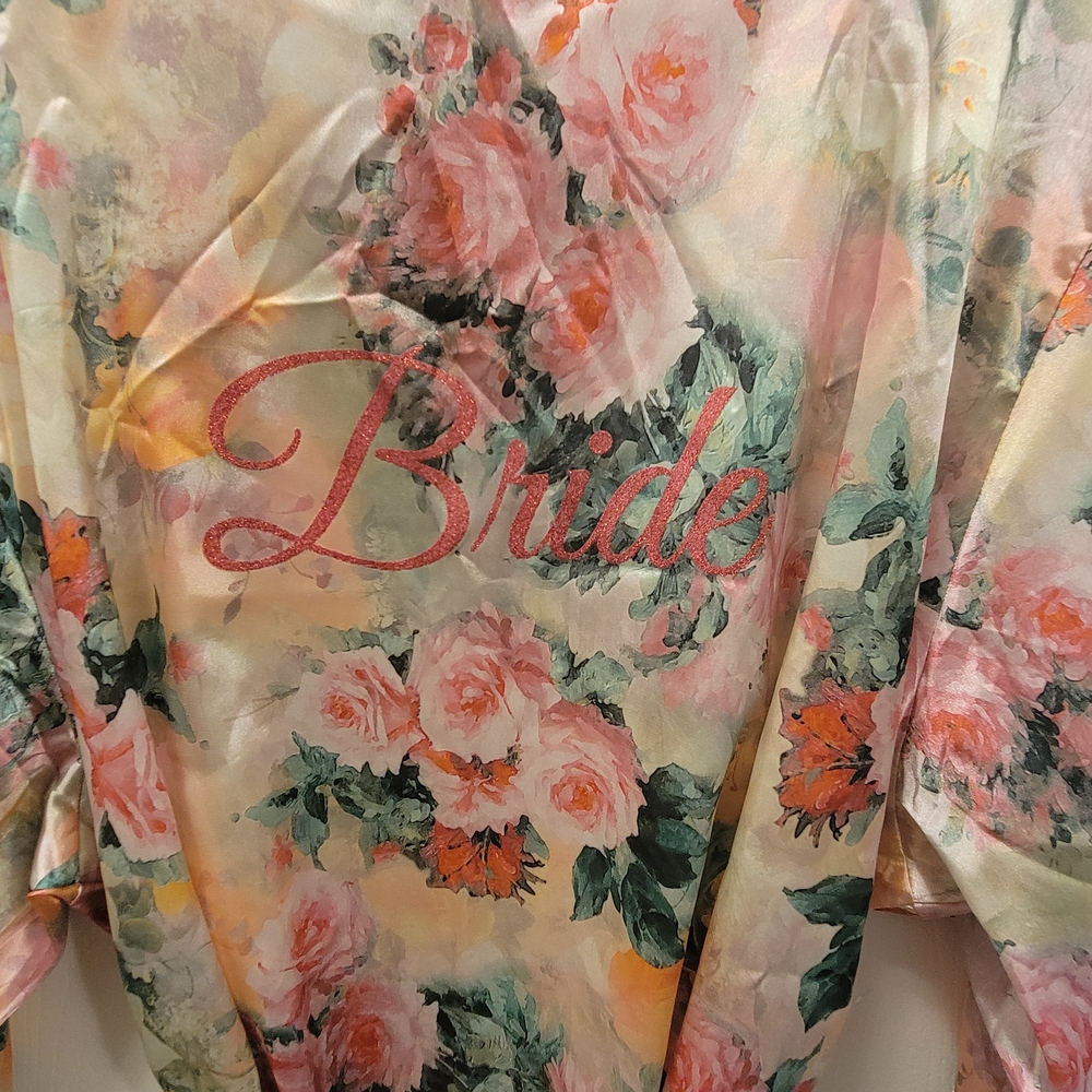 Floral Bride Robe